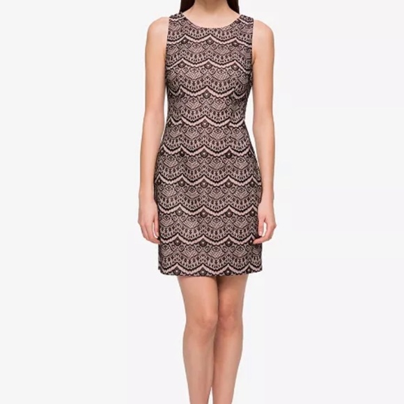 Guess Dresses & Skirts - NWT Guess Lace Sheath Dress Black/Nude 14